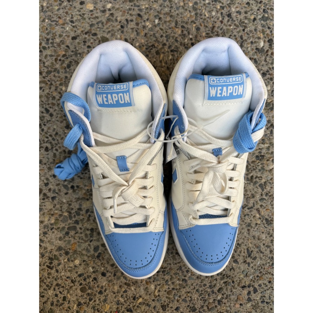 NEW Converse Weapon Blue White A10597C UNC Larry Bird Magic Johnson Men 9/W 10.5 - Picture 7 of 11